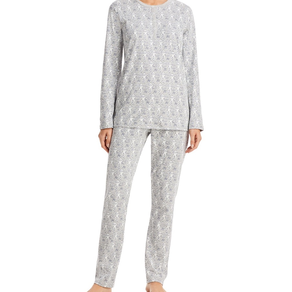 Roller Rabbit Light Gray Monkey Pajama Set